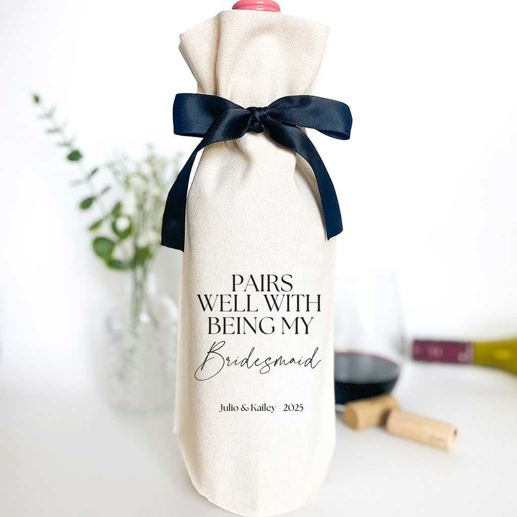 Easy Bridesmaid Proposal Gift Wine Bag