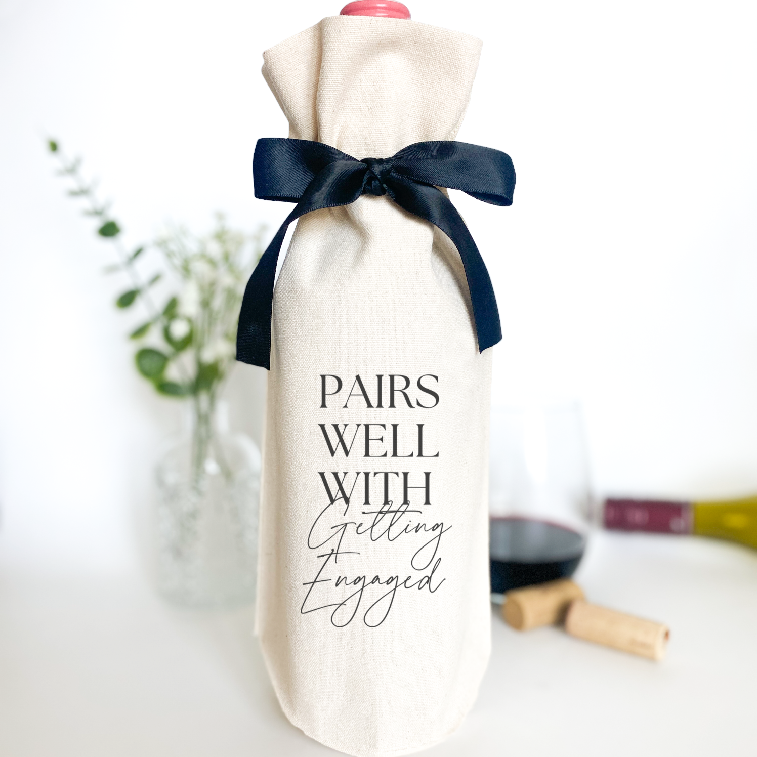 Engagement Gift Champagne Label