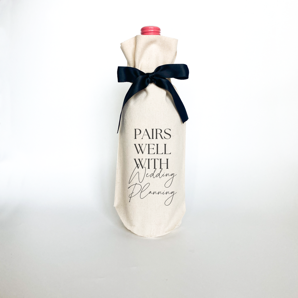 Wedding Planning Gift Wine Bag