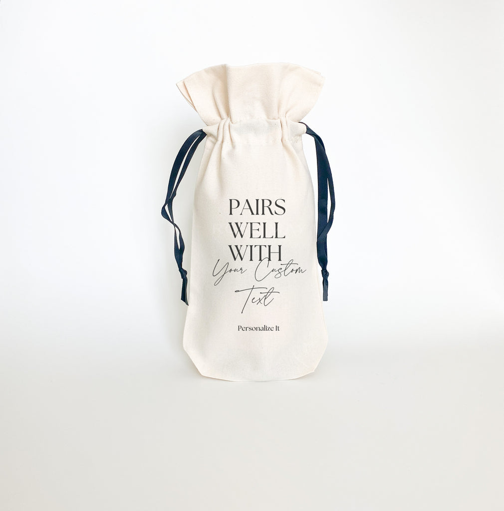 Personalized midi champagne gift bags