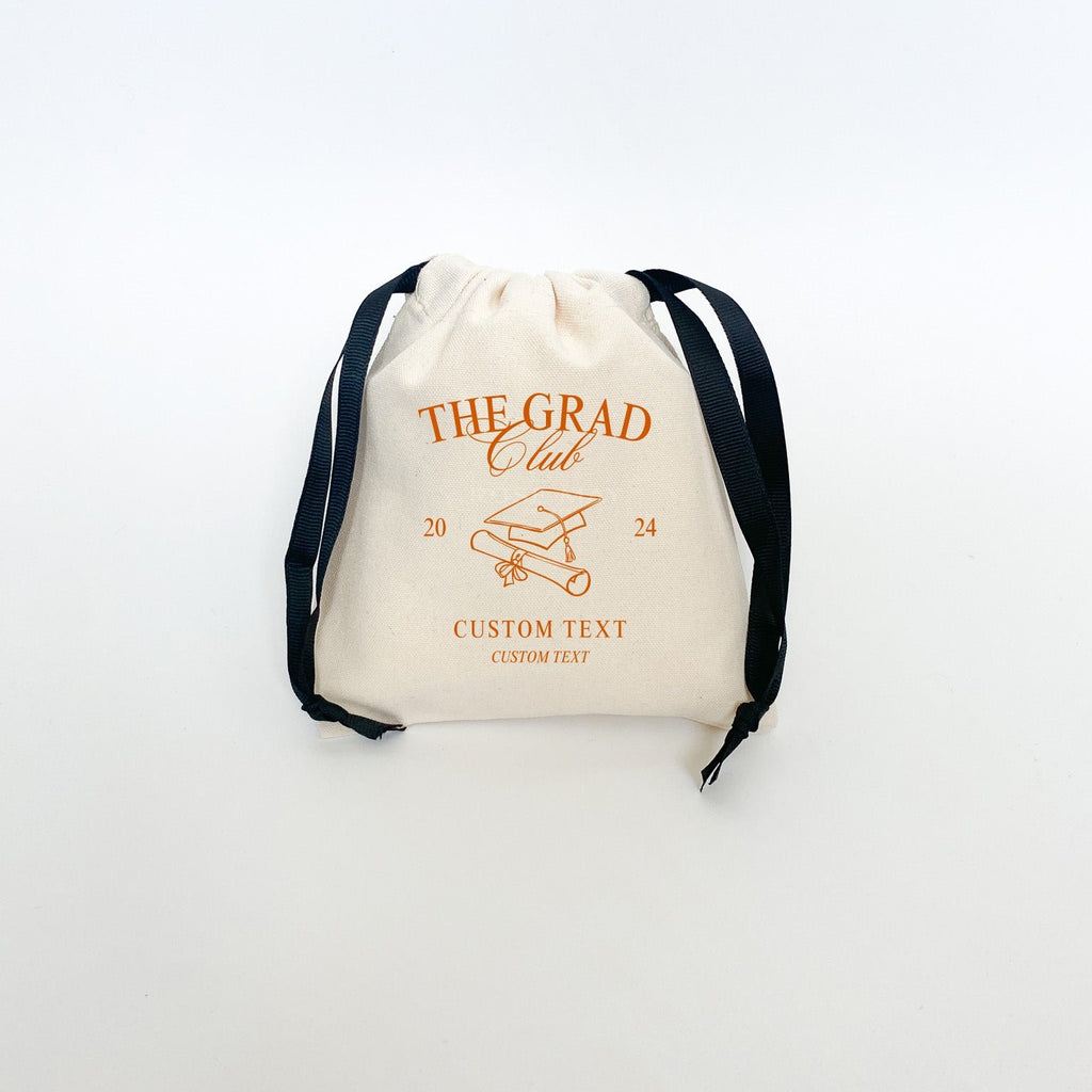 The Grad Club personalized graduation party favor bags