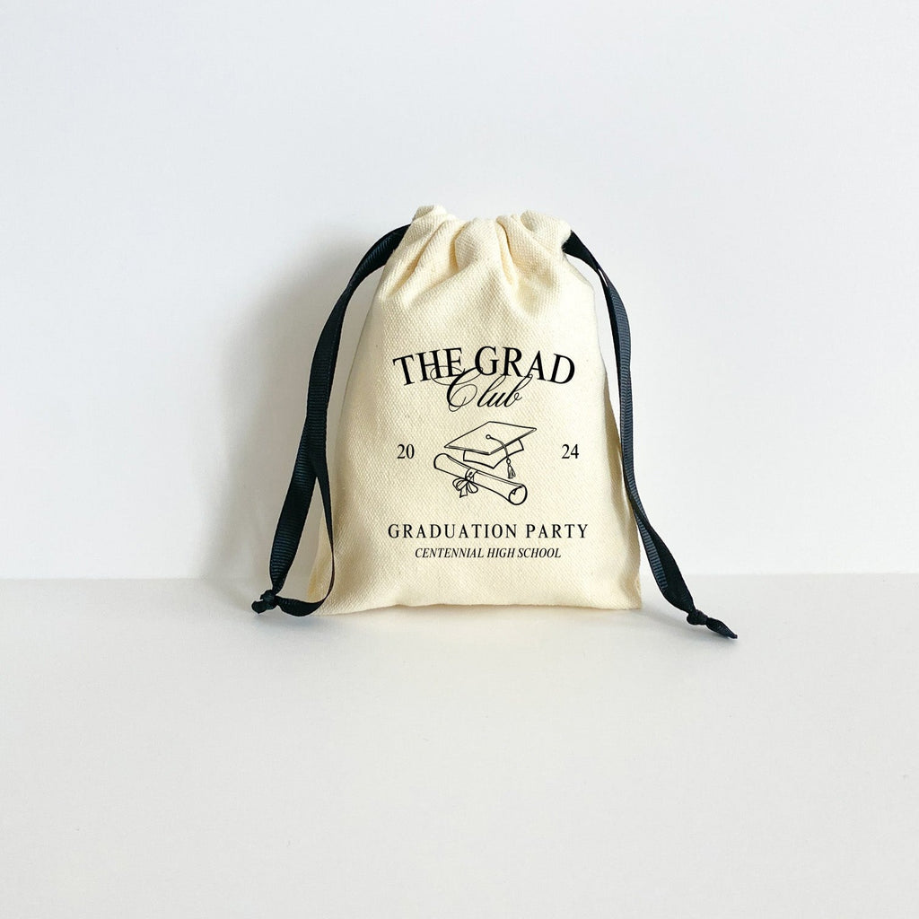 The Grad Club Personalized Graduation Party Favor Gift Bags