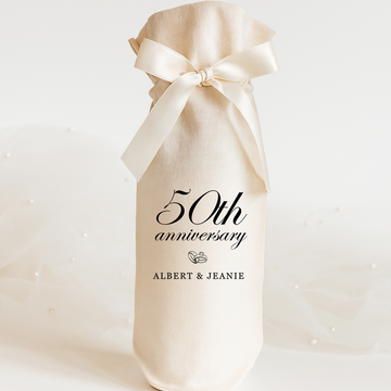50th Anniversary Wedding Wine Gift Bag