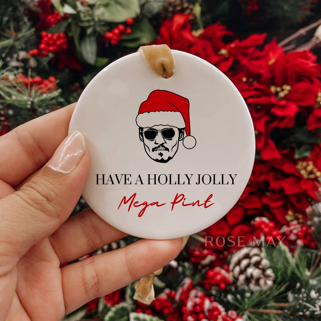 Johnny Depp Christmas Ornament Mega Pint